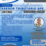 Curso-Taller Presencial Asesor Tributario SPE – 20/10/2023 y 27/10/2023